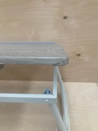 Mesa ordenador plegable madera y metal