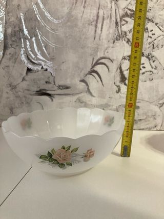 3 Ensaladeras Arcopal Flores Ondas