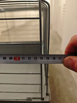 Jaula para cobaya/conejo gris y azul