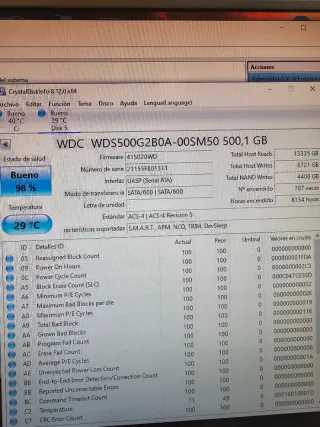 WD 500GB SATA SSD Disco Duro