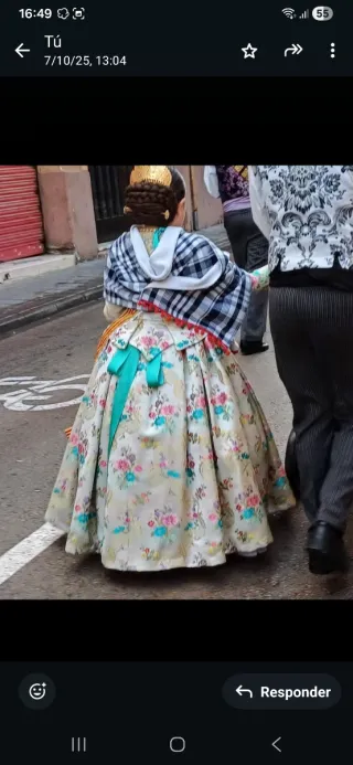 Traje Fallera Niña 6-8 Años
