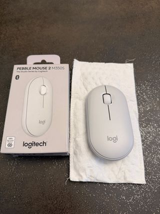 Ratón Logitech Pebble M350S Blanco