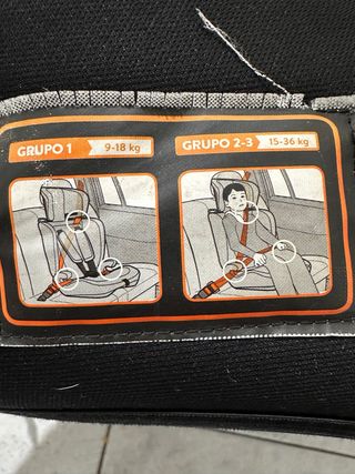 Silla de coche negra