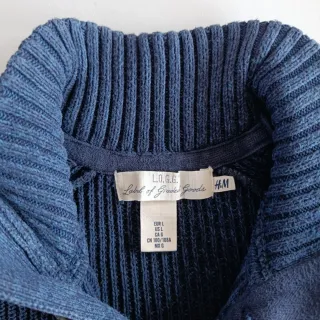 Jersey H&M L.O.G.G. Azul Marino 100% algodón Bueno