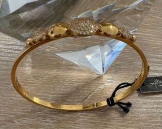 Pulsera oro y circonitas