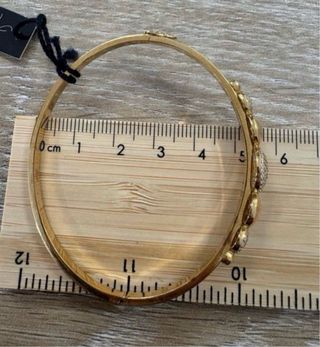 Pulsera oro y circonitas