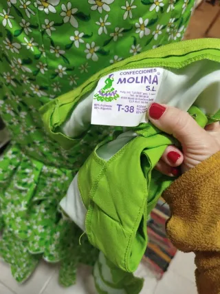 Vestido Flamenca Verde Volantes