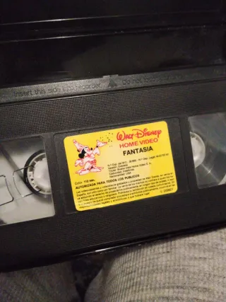 VHS Fantasía Walt Disney