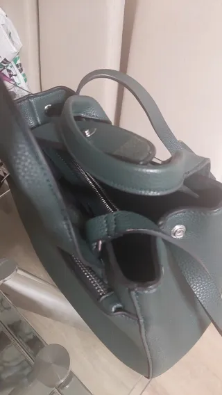 Bolso de mano verde mujer