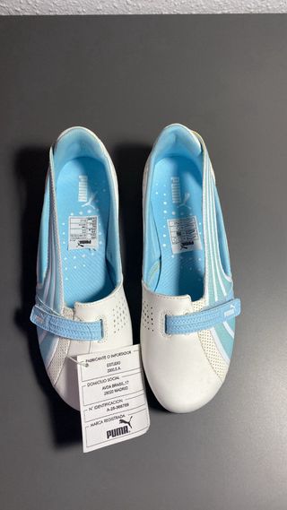 Zapatillas Puma Bailarina Blancas y Azules