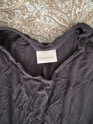 Vestido midi maternidad negro