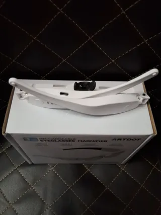 Gafas lupa con luz LED ARTDOT 5 lentes de aumento