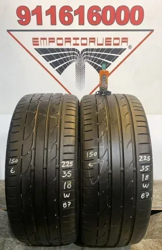 225 35 18 W BRIDGESTOEN RUEDA AL 90% VIDA UTIL