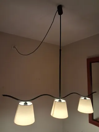 Lámpara colgante de 3 luces.NUEVO PRECIO.