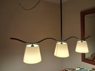 Lámpara colgante de 3 luces.NUEVO PRECIO.