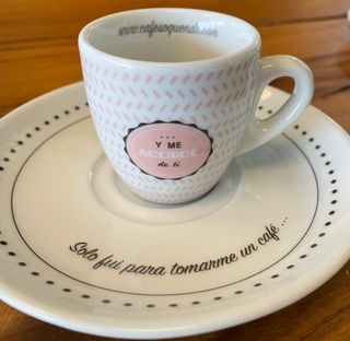 Juego 5 Tazas Café Solo fui a tomarme...