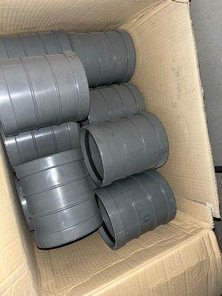 Manguito PVC 125 con junta