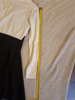 Completo bambina cardigan e abito nero