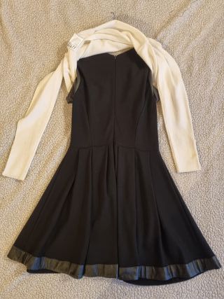 Completo bambina cardigan e abito nero