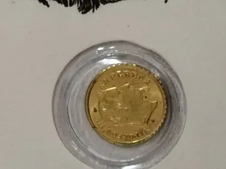 Monetina oro celebrativa Napoleone III