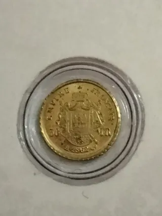 Monetina oro celebrativa Napoleone III