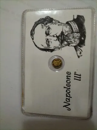 Monetina oro celebrativa Napoleone III