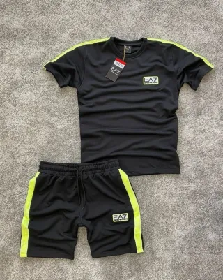 Conjunto EA7 Emporio Armani Negro y Verde