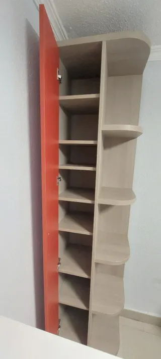 Armario esquinero , Zapatero, dormitorio juvenil.