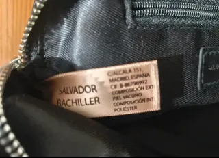 Bolso Negro Serpiente Salvador Bachiller