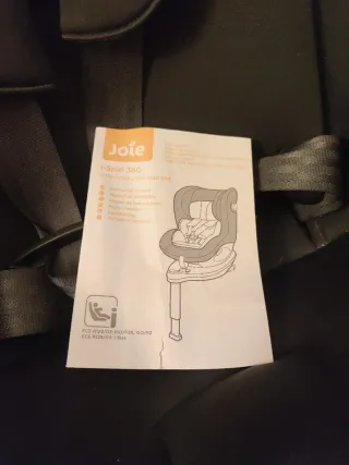 Silla de coche Joie i-Spin 360 Negra con Isofix