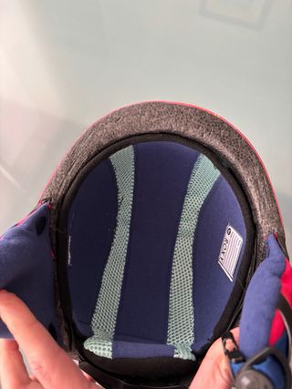 Casco Roxy esquí niña rosa estampado