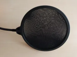 Filtro antipop micrófono negro