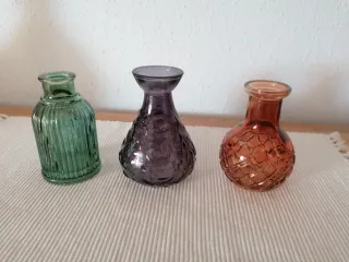 5 Bottiglie Decorative Colorate