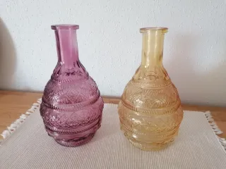 5 Bottiglie Decorative Colorate