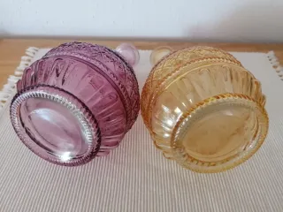 5 Bottiglie Decorative Colorate