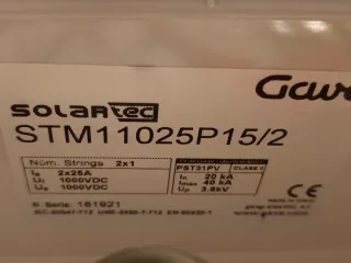 Caja Protección Fotovoltaica Gave Solartec