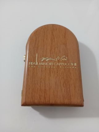 Dittico Padre Pio Legno 10 cm