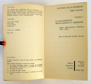 HIstoria de la filosofia, siglo XXI editores