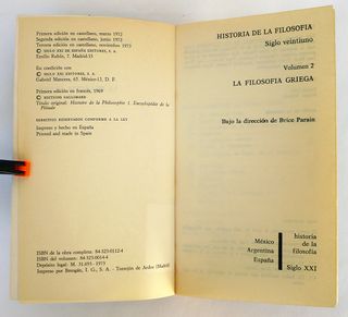 HIstoria de la filosofia, siglo XXI editores