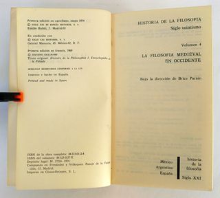 HIstoria de la filosofia, siglo XXI editores