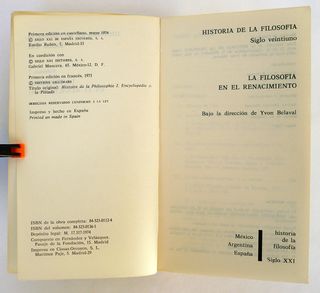 HIstoria de la filosofia, siglo XXI editores