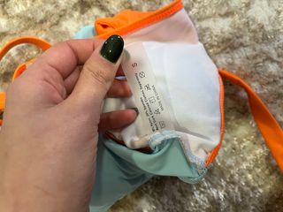 Top bikini assimétrico S