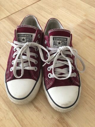 Converse All Star granates suela baja