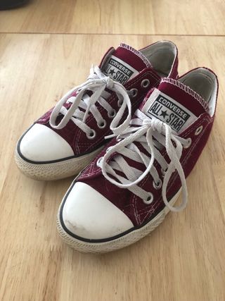 Converse All Star granates suela baja