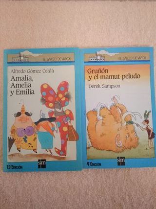 LOTE (V) DE 10 LIBROS EL BARCO DE VAPOR (azules)