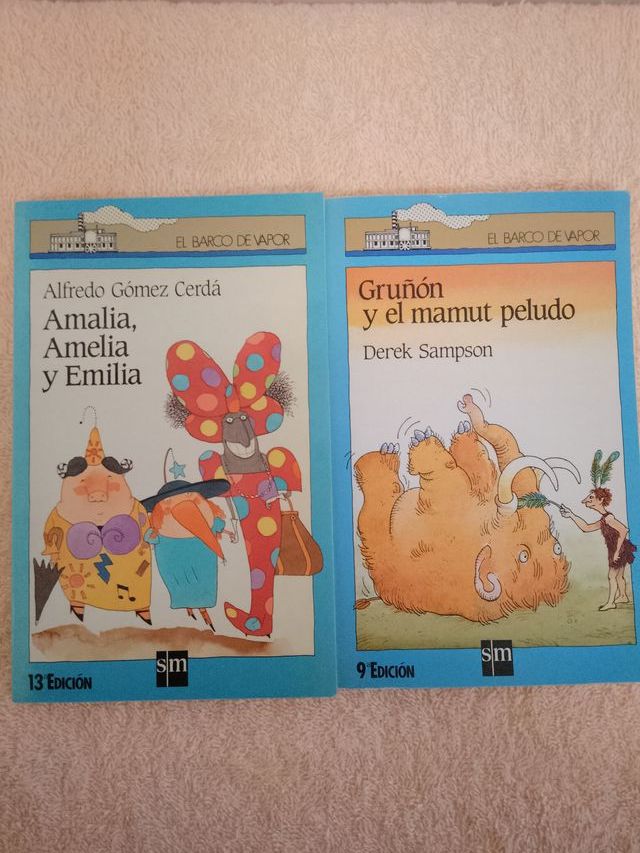 LOTE (V) DE 10 LIBROS EL BARCO DE VAPOR (azules)