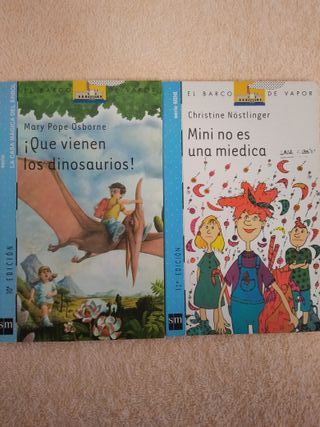 LOTE (V) DE 10 LIBROS EL BARCO DE VAPOR (azules)