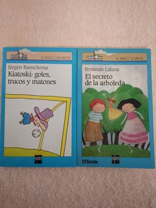 LOTE (V) DE 10 LIBROS EL BARCO DE VAPOR (azules)