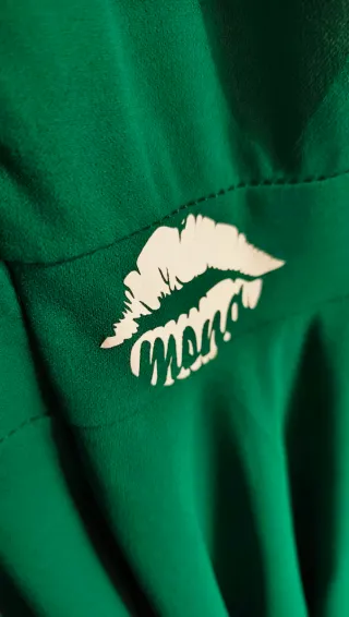 Vestido verde elástico para bailar