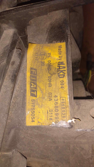 FARO DERECHO FIAT DOBLÃ (119) * | 0.05 -
